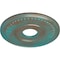 Ekena Millwork Berkshire Ceiling Medallion (Canopies up to 7"), 15 3/4"OD x 3 7/8"ID x 3/4"P, Copper Green Patina CM15BECGS - alternate 3